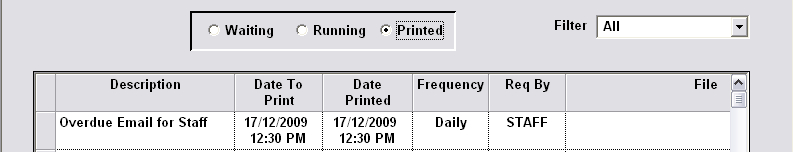 Printed tab