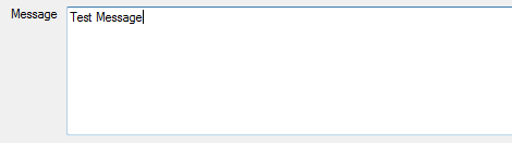 Message field