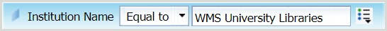 Query operator: Equal to