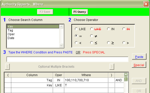 Authority reports example