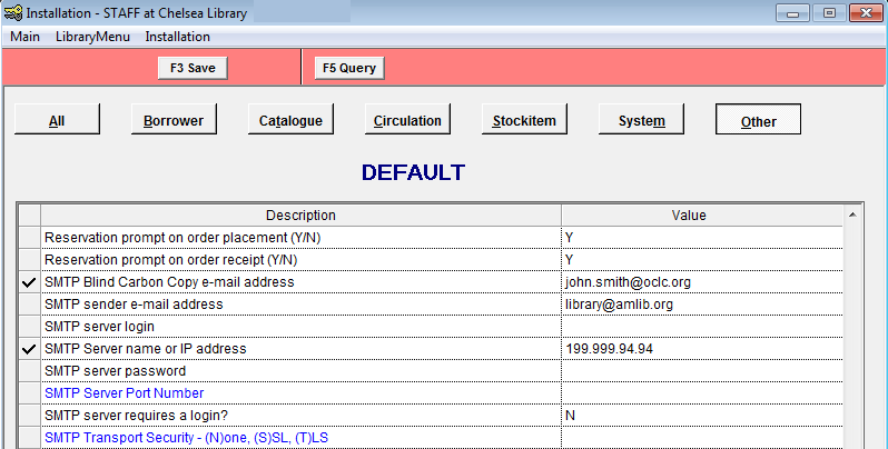 Installation window